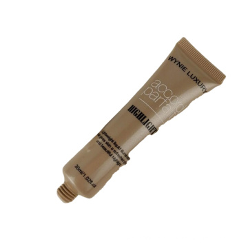skin care 30ml glow inside plug nozzle light brown pearlescent laminated tube